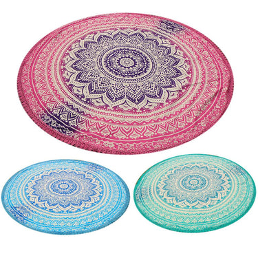 Summer Pastel Mandala Beach Yoga Tapestry